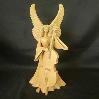 Three Ceramic Musical Angel Candleholders (G-DW)