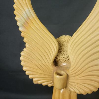 Three Ceramic Musical Angel Candleholders (G-DW)