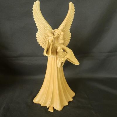 Three Ceramic Musical Angel Candleholders (G-DW)