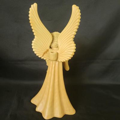 Three Ceramic Musical Angel Candleholders (G-DW)