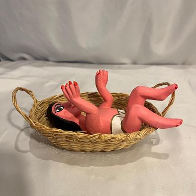 Hand Painted Wooden Nativity Set by Luis Sosa Cano (G-MG)