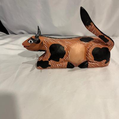 Hand Painted Wooden Nativity Set by Luis Sosa Cano (G-MG)