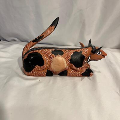 Hand Painted Wooden Nativity Set by Luis Sosa Cano (G-MG)