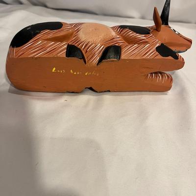 Hand Painted Wooden Nativity Set by Luis Sosa Cano (G-MG)