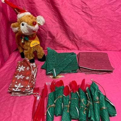 Napkins and a reindeer