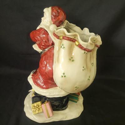 Fitz and Floyd Ceramic Santa Planter (G-DW)