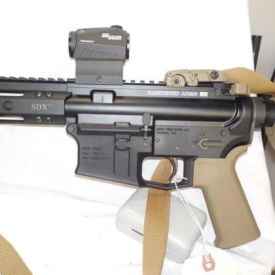 Aero Precision M4E1 , 16 in barrel, 5.56 NATO./ est $550 to $1200.