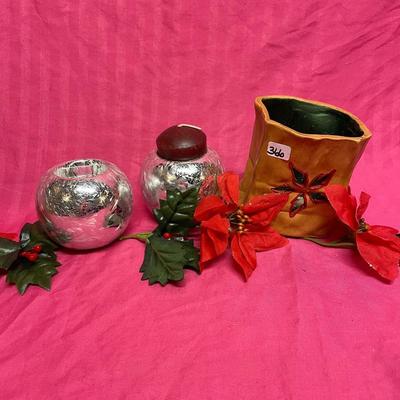 Christmas candle holders