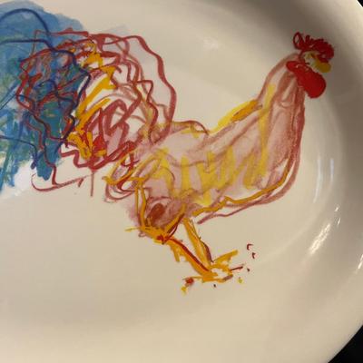 Tiffany & Co. â€˜Tiffany Roostersâ€™ Large Platter (K-RG)