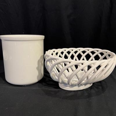 Hall Crock & Ceramic Fruit Basket (K-RG)