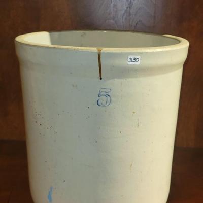 #5 Salt Glaze Crock