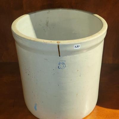 #5 Salt Glaze Crock