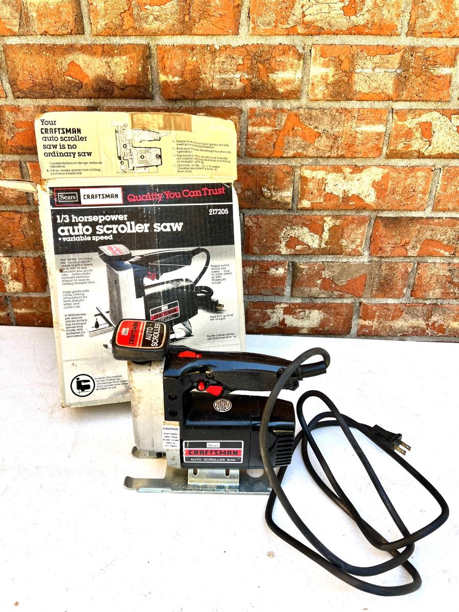Vtg Sears Craftsman 1/3 Horsepower Auto Scroller Saw