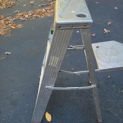 Three Aluminum A Frame Ladders (G-DW)