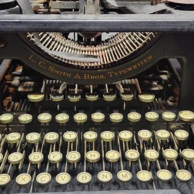 Antique L.C. Smith Typewriter