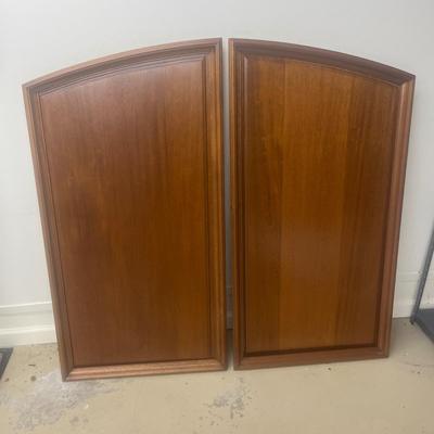 Two Finished Wood Panels With Trim (G-MG)