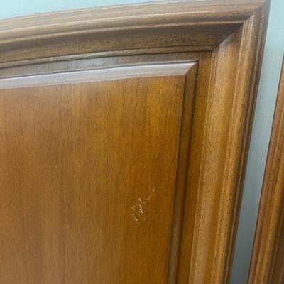 Two Finished Wood Panels With Trim (G-MG)