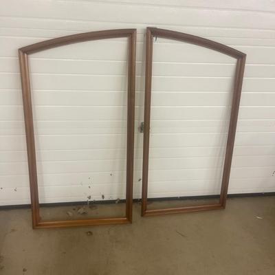 Two Finished Wood Panels With Trim (G-MG)