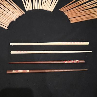 Twenty Five Plus Pairs of Chopsticks Plus Holders (K-RG)