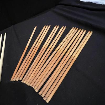 Twenty Five Plus Pairs of Chopsticks Plus Holders (K-RG)