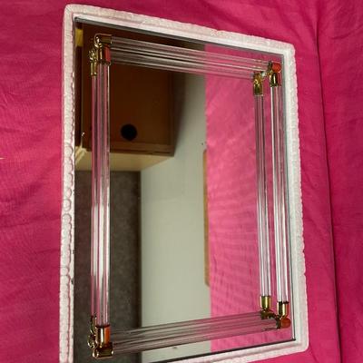 Mirrored vanity tray
