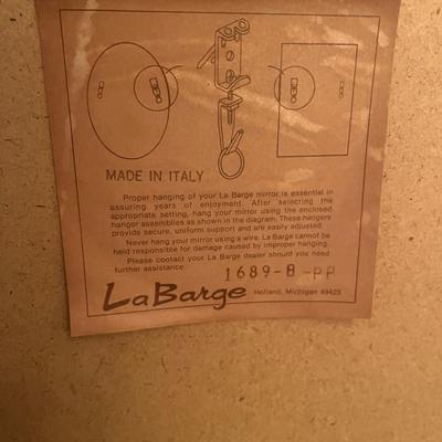 La Barge Italian Wooden Framed Beveled Mirror (BR3-MG)
