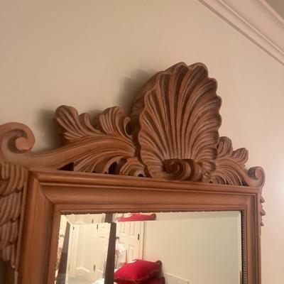La Barge Italian Wooden Framed Beveled Mirror (BR3-MG)