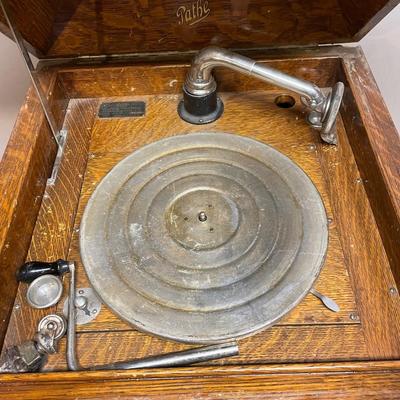 Pathe old record player