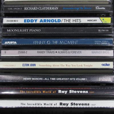Lot of CDs in Case Logic Travel Storage Case Elton John, Kenny G, Tim McGraw, & More