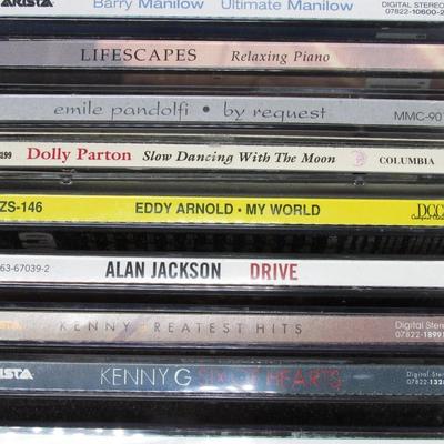 Lot of CDs in Case Logic Travel Storage Case Elton John, Kenny G, Tim McGraw, & More