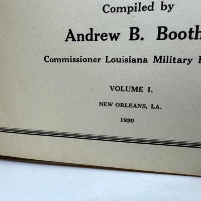 1920 Records of Louisiana Confederate Soldiers & Commands