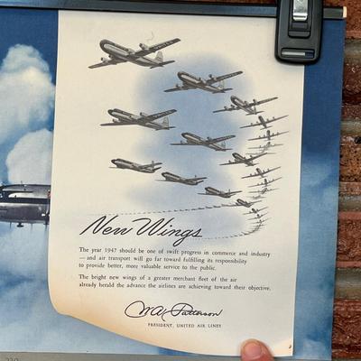 1947 United Airlines Calendar