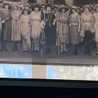 Dance Hall Girls Vintage Framed Photo