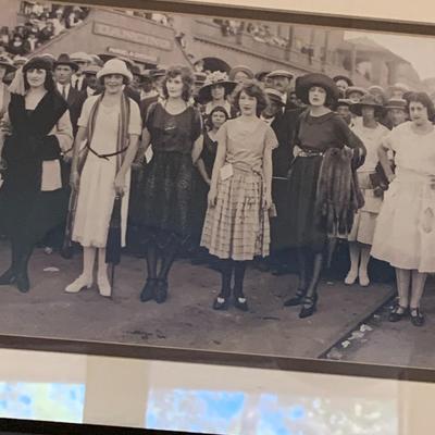 Dance Hall Girls Vintage Framed Photo