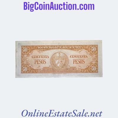 1958 CUBA 50 PESOS