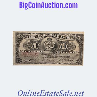 1896 CUBA 1 PESO