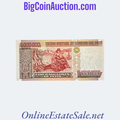 1990 PERU 5000000 INTIS