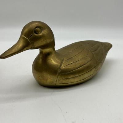Two Piece Brass Duck Korea & Brass Duck