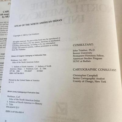 Atlas of the North American Indians Plus One