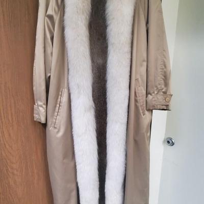 Fox Trim Full length Coat