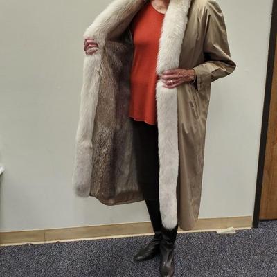 Fox Trim Full length Coat