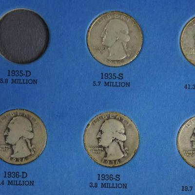 WASHINGTON HEAD QUARTERS 1932 - 1945  32 COINS