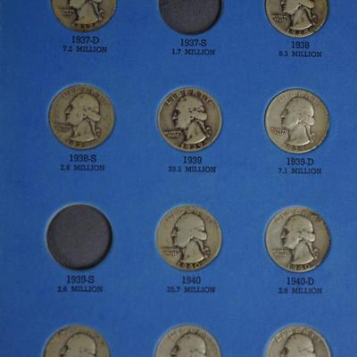 WASHINGTON HEAD QUARTERS 1932 - 1945  32 COINS