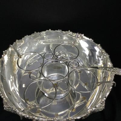 Silverplate Grapevine Motif Wine Cooler and/or Punch Bowl