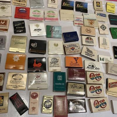 HUGE lot of matchbooks and match boxes Over 70