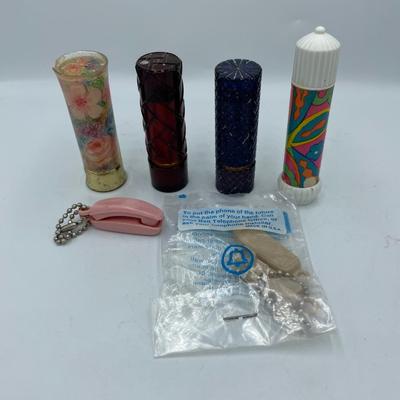 Empty lipsticks and 2 play phones