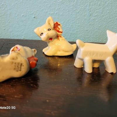 Lot of 3 Occupied Japan dogs