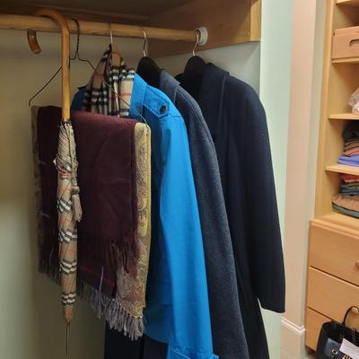 Womenâ€™s Burberry and Neiman Marcus Sz 38/40 Coats, Scarves and More (PC1-CE)