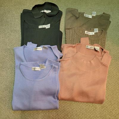 Womenâ€™s Sz M Silk & Cashmere Sweater Sets by Barry Bricken, Neiman Marcus, & More (PC1-CE)