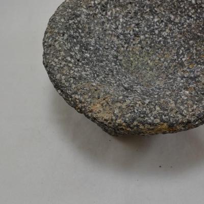 Vintage Volcanic Basalt Molcajete 8â€x4.5â€